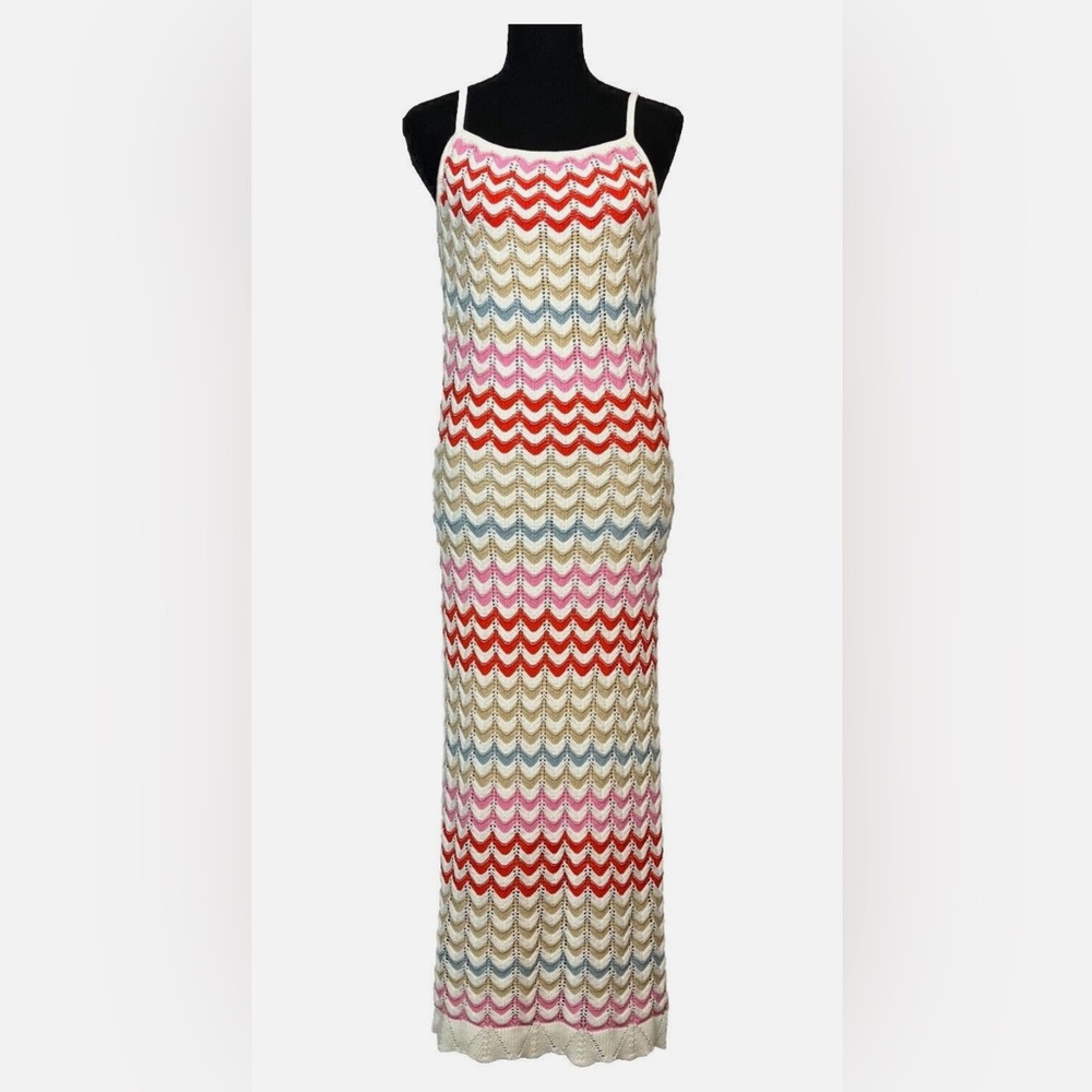 Rachel Zoe Crochet Maxi Dress M